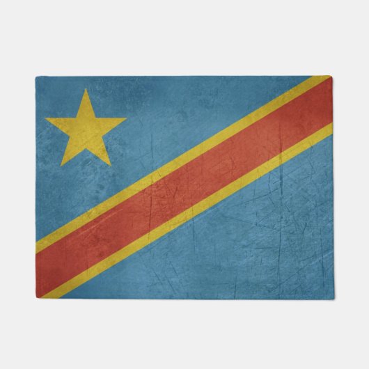Demokratische Republik Kongo-Flagge Fußmatte (Vorderseite)