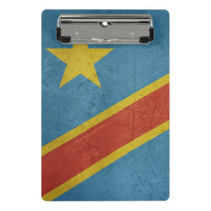 Demokratische Republik Kongo-Flagge Mini Klemmbrett