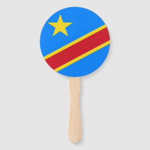 Demokratische Republik Kongo Flaggenstaat Set der Fächer