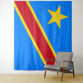 Demokratische Republik Kongo Flaggenstaat Wandteppich (Beispiel)