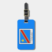 Demokratische Republik Kongo Gepäckanhänger (Vorderseite vertikal)