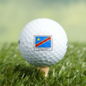 Demokratische Republik Kongo Golfball (Insitu T-Shirt)
