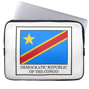 Demokratische Republik Kongo Laptopschutzhülle