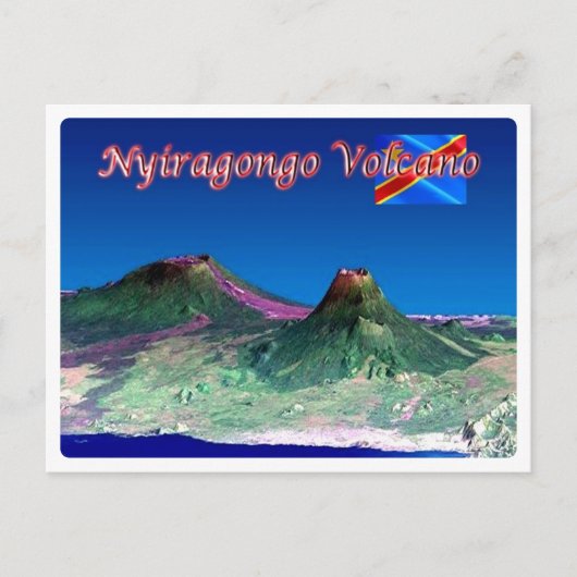 Demokratische Republik Kongo - Nyiragongo - Postkarte (Vorderseite)