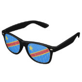 Demokratische Republik Kongo - Party-Sonnenbrille Partybrille (Schrägansicht)