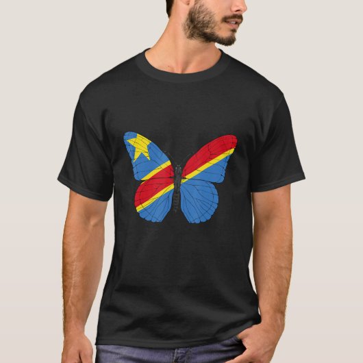 Demokratische Republik Kongo - Schmetterlingskoali T-Shirt (Vorderseite)