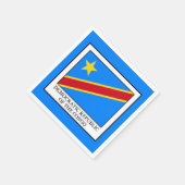 Demokratische Republik Kongo Serviette (Ecke)