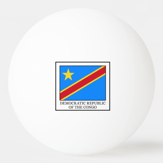 Demokratische Republik Kongo Tischtennisball (Vorderseite)