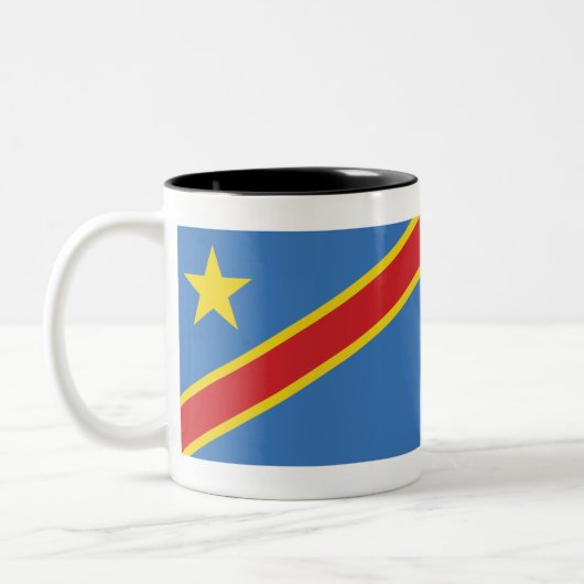 Demokratische Republik Kongo Zweifarbige Tasse (Links)