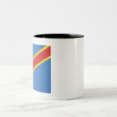 Demokratische Republik Kongo Zweifarbige Tasse (Mittel)