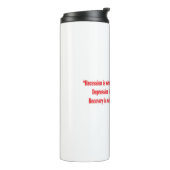 Demokratische Rezession - Thermosbecher (Nach links gedreht)