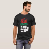 Demokratische Sozialisten Amerika Blume T-Shirt (Vorne ganz)