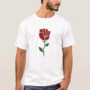 Demokratische sozialistische Rose T-Shirt