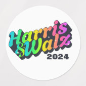 Demokratische Wahl Etiketten (Design 1)