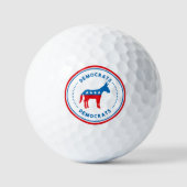 Demokratische Wertebälle Golfball (Vorderseite)