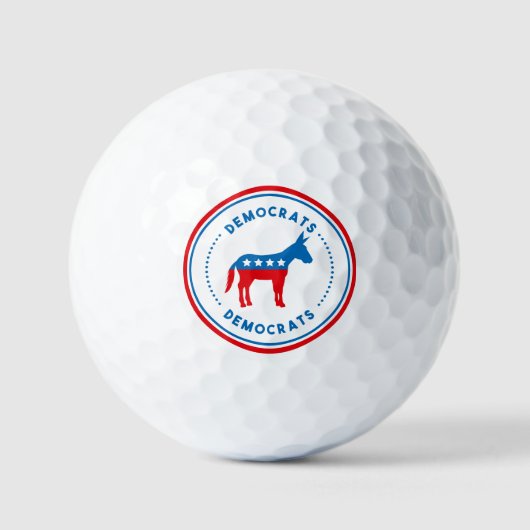 Demokratische Wertebälle Golfball (Vorderseite)