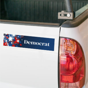Demokratischer Autoaufkleber