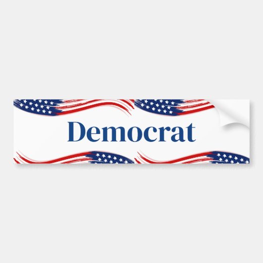 Demokratischer Autoaufkleber (Vorne)