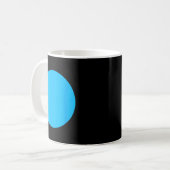 Demokratischer blauer Punkt für Nebraska oder Haup Kaffeetasse (Vorderseite Links)