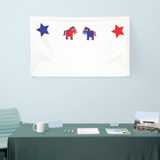 Demokratischer Donkey Banner (Messeveranstaltung)