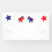 Demokratischer Donkey Banner (Horizontal)