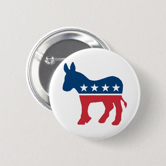 Demokratischer Donkey Button (Vorne & Hinten)