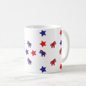 Demokratischer Donkey Kaffeetasse (VorderseiteRechts)