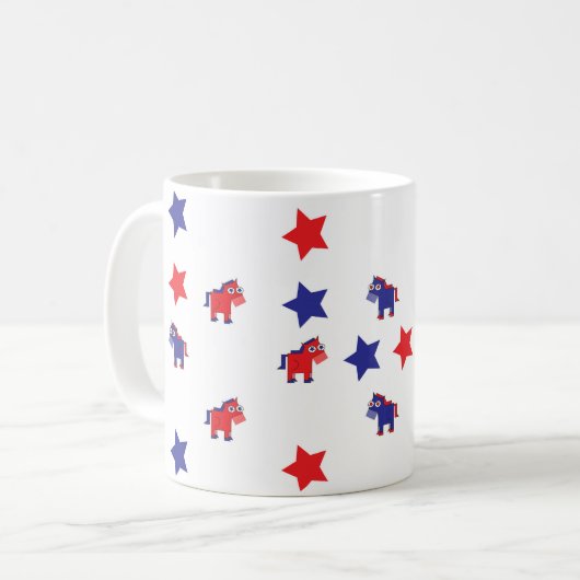 Demokratischer Donkey Kaffeetasse (Vorderseite Links)