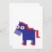 Demokratischer Donkey-Leader Einladung (Vorne/Hinten)