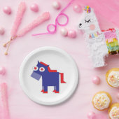 Demokratischer Donkey Pappteller (Party)