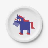 Demokratischer Donkey Pappteller (Vorderseite)