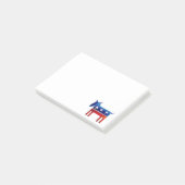 Demokratischer Donkey Post-it Klebezettel (angewinkelt)