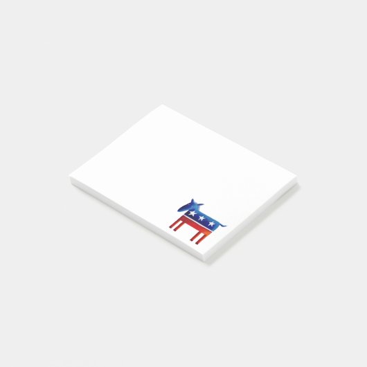 Demokratischer Donkey Post-it Klebezettel (angewinkelt)