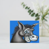 Demokratischer Donkey Postkarte (Stehend Vorderseite)