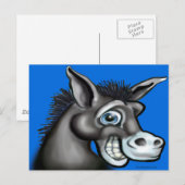 Demokratischer Donkey Postkarte (Vorne/Hinten)