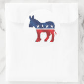 Demokratischer Donkey-Sticker Runder Aufkleber (Tasche)