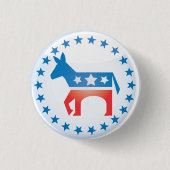 Demokratischer Esel-Knopf Button (Vorderseite)