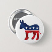 Demokratischer Esel-Knopf Button (Vorne & Hinten)