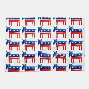 Demokratischer Esel Küchentuch