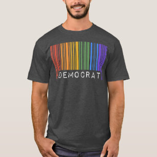 Demokratischer Gay Pride Flaggencode Que Rainbow L T-Shirt