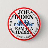 Demokratischer Joe Biden Kamala Harris Button (Vorderseite)