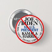 Demokratischer Joe Biden Kamala Harris Button (Vorne & Hinten)