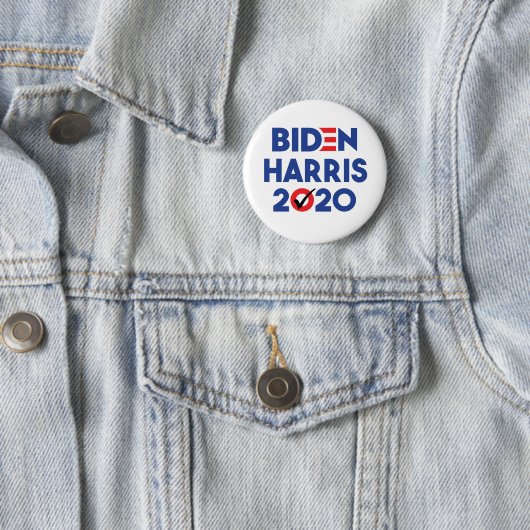 Demokratischer Knopf - Biden Harris 2020 Button (Beispiel)