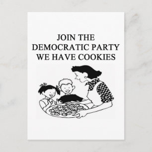 demokratischer Partyentwurf Einladungspostkarte