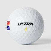 Demokratischer Slogan für neues Party, wenn es nic Golfball (Logo)