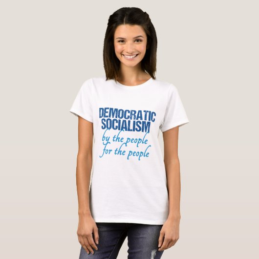 Demokratischer Sozialismus T-Shirt (Vorne ganz)