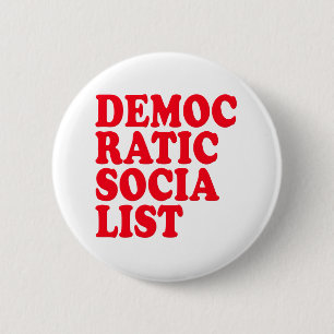 Demokratischer Sozialist Button
