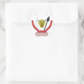 Demokratisches Emblem Quadratischer Aufkleber (Tasche)