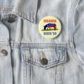 Demokratisches Knopf-Button Obama Biden '08 Button (Beispiel)