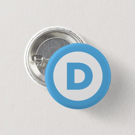 Demokratisches Logo Button (Vorne & Hinten)